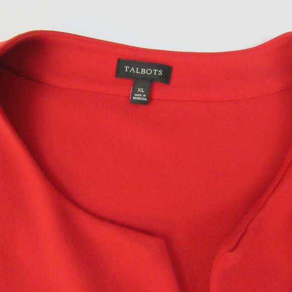 Talbot's women's XL 3/4 sleeve popover blouse - Picture 5 of 7